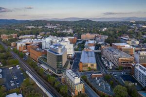 UVA Medical Center arial view